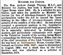 Article 1882 Andrew Joseph Thynne of Ballinagrave House