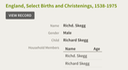 Birth 1710 Richard Skeggs ??