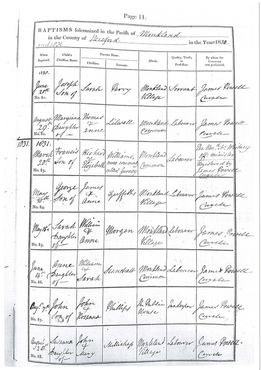 Birth 1831 Sarah Morgan 15th May 1831 in Monkland Original Certificate