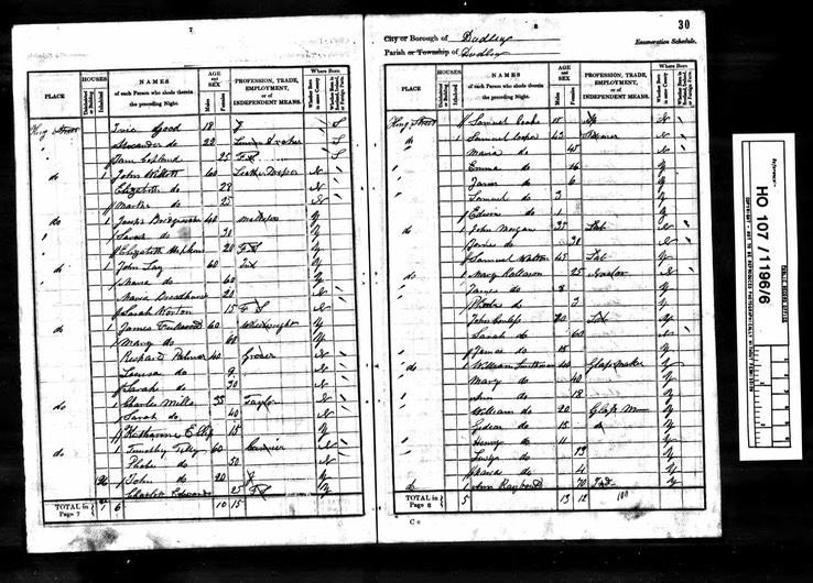 Census 1841 John Morgan age 35 in King St DUDLEY WHO IS HE???