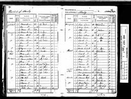 Census 1841 Philip Watkins husband of Mary Ann Morgan in Almeley