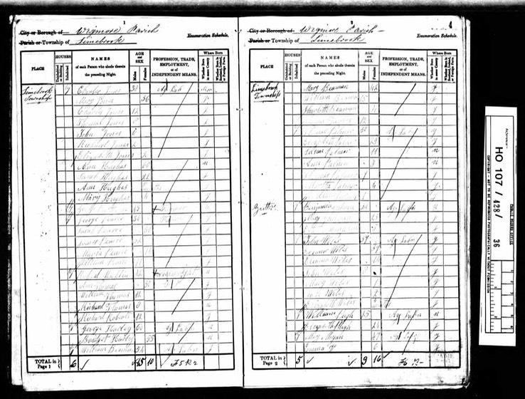 Census 1841 Wigmore page 2