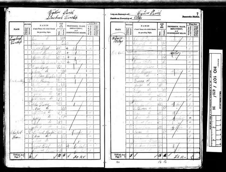 Census 1841 Wigmore page 5