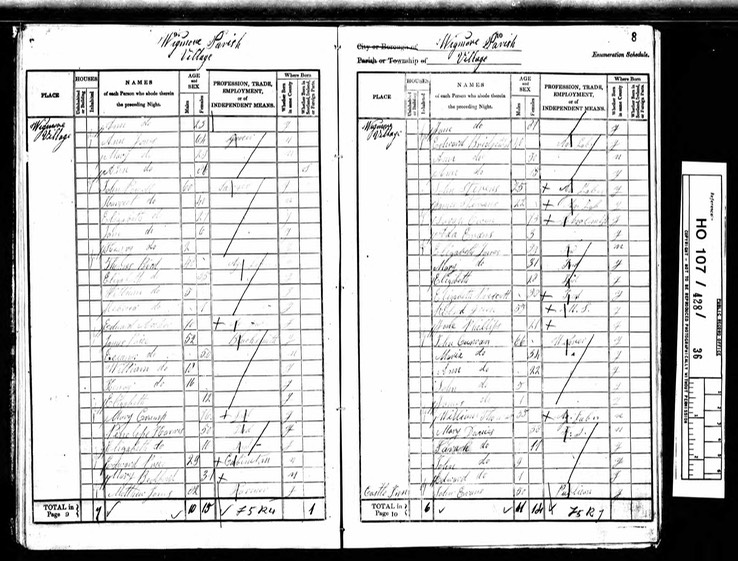 Census 1841 Wigmore page 6