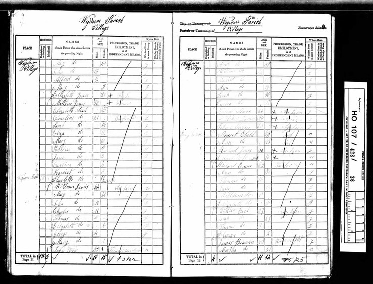 Census 1841 Wigmore page 7