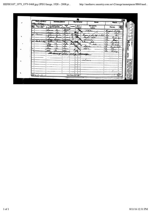 Census 1851 Family of Morgans in Dilwyn + 2 more