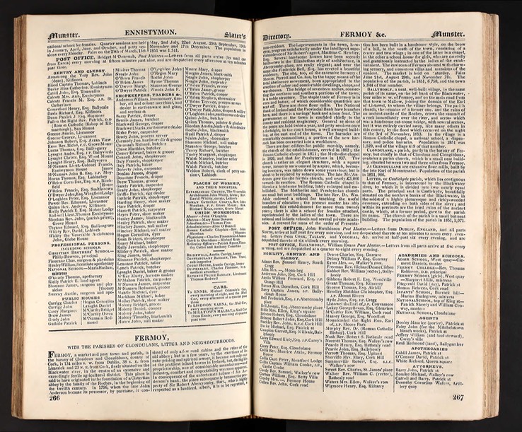 Census 1856 Edward Thynne Gentry of Bllinagrave Ennistymon