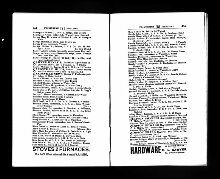 Census 1895 Charles Searle in Milford Massachusetts