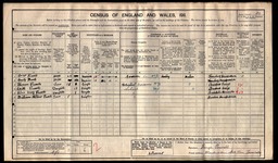 Census 1911 George Powell and wife Emily with son Thomas Powell husband of Mary Lello