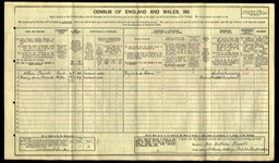 Census 1911 Mary Ann Powell daughter of Thomas Morgan from Monkland