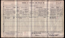 Census 1911 Thomas Morgan son of Thomas Morgan from Monkland with wife Alice Becks