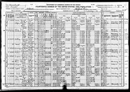 Census 1920 Delia White nee Glynn with husband Edmund in Milford Massachusetts