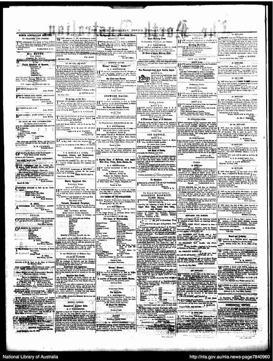 Death 1856 John Morgan Notice in The_North_Australian,_Ipswich_Tuesday_10_June_1856 half way down on far right side