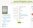 DEATH 1901 Annie Elizabeth James (born Annie Bell) age 24 in Bingham