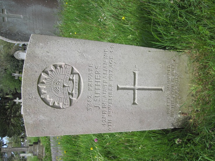 Death 1917 John Suthers Grave age 44