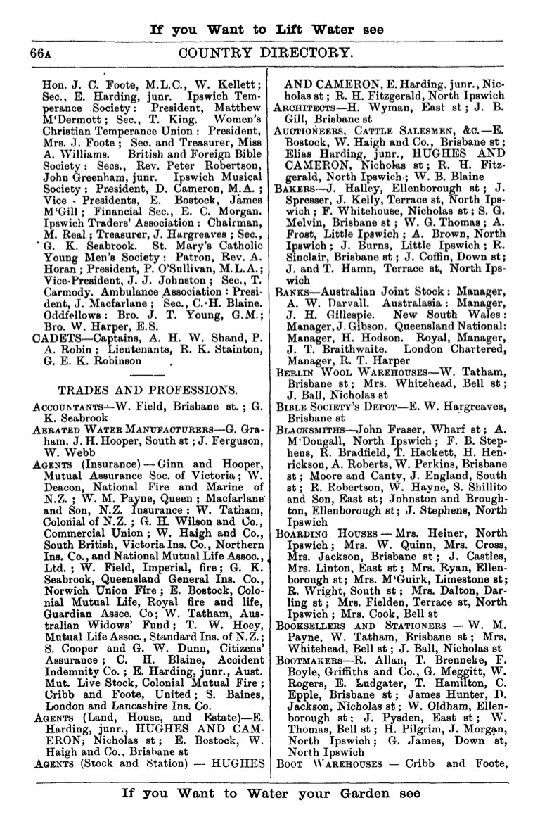 Electoral Roll 1891 John Morgan AND David Jackson BOTH listed as Bootmakers 1891 Post Office Directory