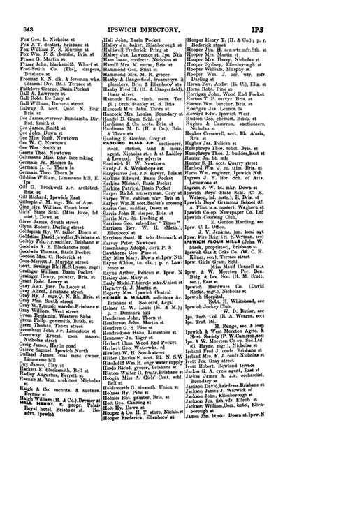 Electoral Roll 1903 David Jackson Hairdresser Brisbane Street