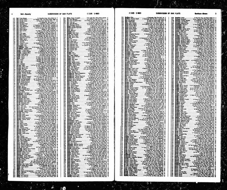 Electoral Roll 1972 Georgina Bell (Wife of George Bell) and daughter Georgina Ethel living at 10 Edward Street Oak Flats NSW