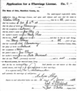 Marriage 1902 Mary Glenn to Anton Alig in Hamilton Ohio