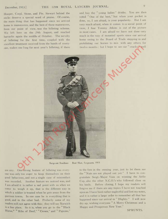 Military 1913 Thomas Bell and Journal 12th Lancers at Norwich p2