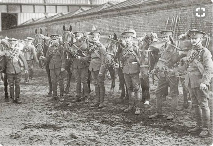 Military 1914 Thomas Bell possible photo pre embarkation to France