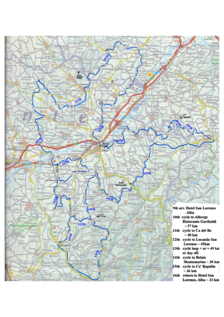 Alba bike route by Milton COMPLETE