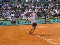 Isner serving French Open