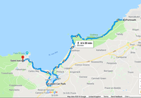 Route Map Portreath to St Ives