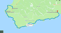 Route Map Sennen to Lamorna Cove